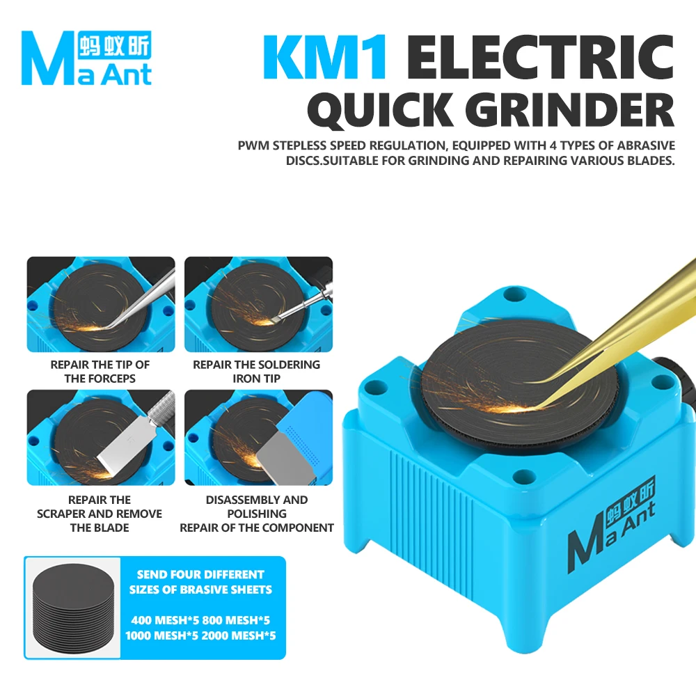 Electronics Repair In Usa - Amoladora eléctrica MaAnt KM1, 7000–15000 RPM,